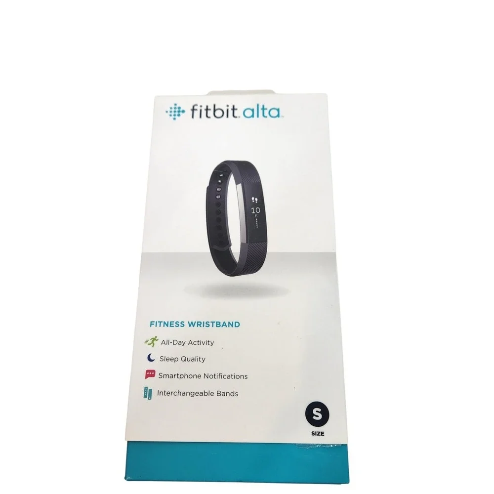 Fitbit Alta Fitness Wristband Activity Tracker Black Size S IOS Android